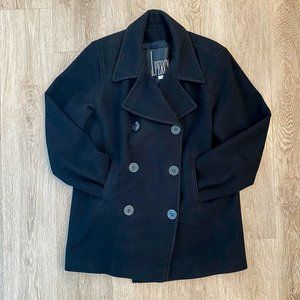 Vintage J. Percy for Marvin Richards 100% Merino Wool Pea Coat, Size 10